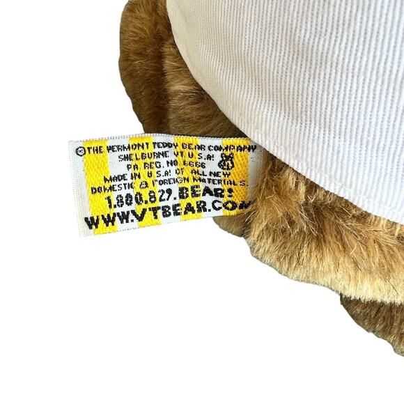 Vermont Wedding Teddy Bear Brown Groom White Tux 16” Articulating Legs Arms NICE - Picture 9 of 16